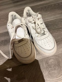 Youth size 4 white air forces