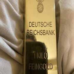 WW2 Gold Bar Replica ( Solid Heavy Brass)