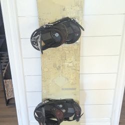Burton 158 Dominant Snowboard Deck W Bindings 