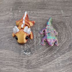 3D Printed Axolotyl and Gecko