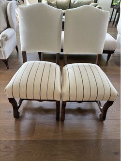 Two Dining room end chairs or accent chair
