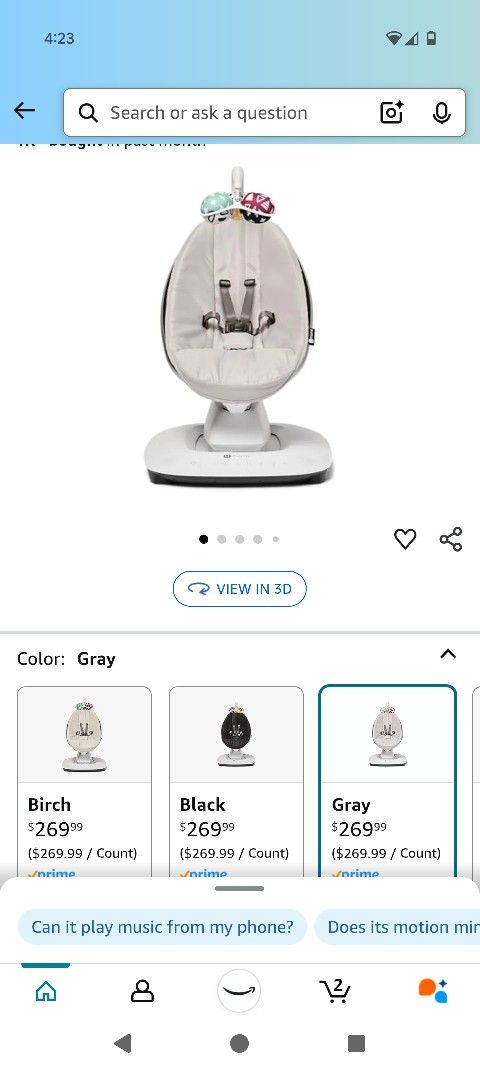 Looks Like New Mamaroo Swing
