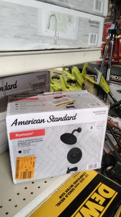AMERICAN STANDARD RUMSON TUB & SHOWER FAUCET COLOR MATE BLACK