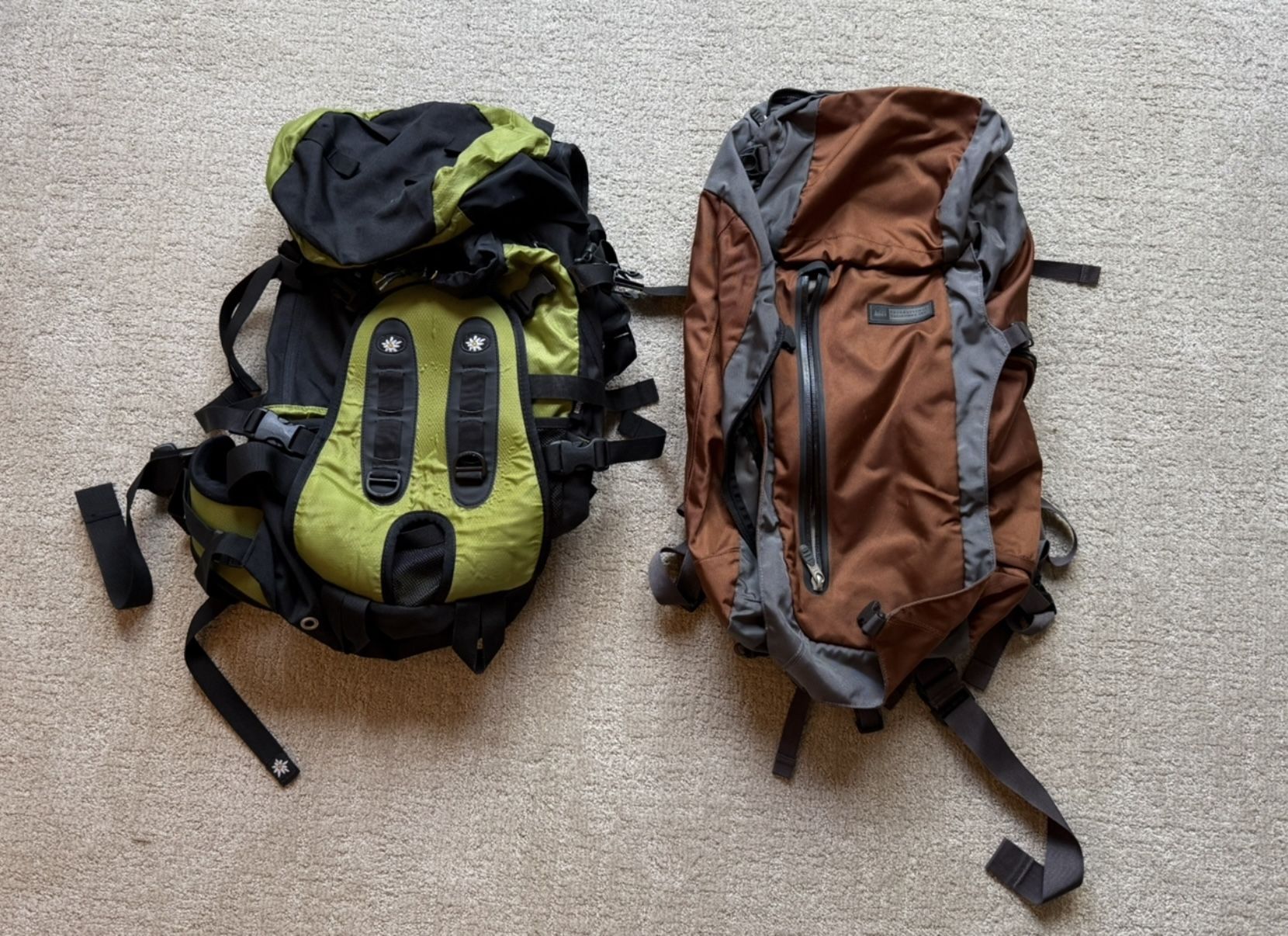 (2) Like new REI Hikers Backpacks
