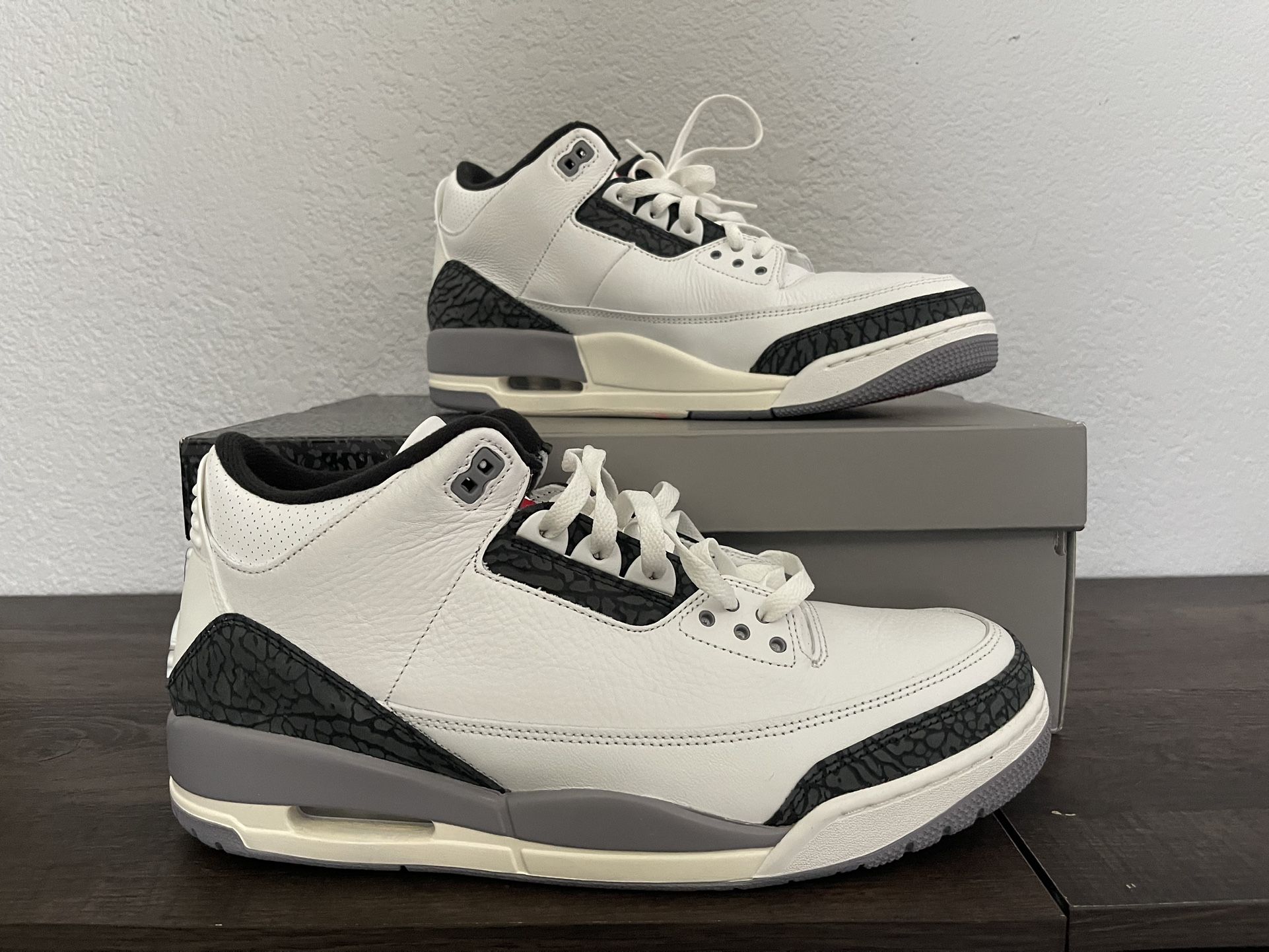 New Air Jordan 3 Retro ‘Cement Grey’ Size 13 Mens