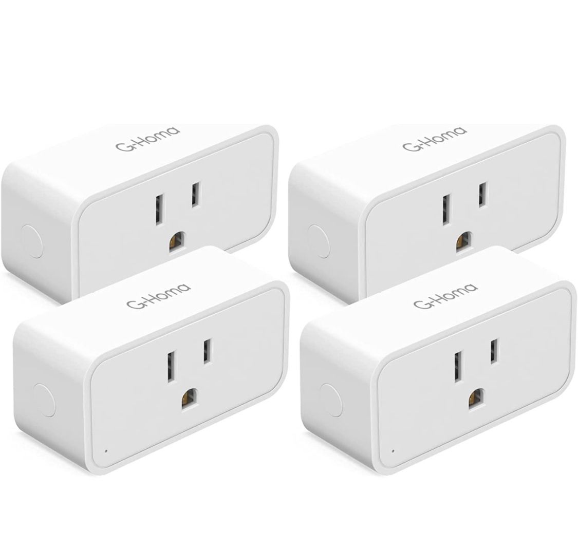 G-Homa Mini Smart Plug, Heavy Duty WiFi Smart Plugs That Work with Alexa, Google Home, Timer, Child Lock, Vacation Mode, Smart Outlets, 2.4GHz Network