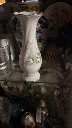 8”tall blue Sky Ceramic Flower Vase 