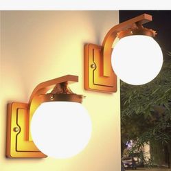 Outdoor Wall Light, Exterior Waterproof Wall Lantern Light Fixtures, Modern Porch Lights with White Globe Shade, 100-277V Front Door Mount Lighting fo