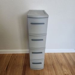 Sterlite Plastic 4 Drawers Skinny Tower