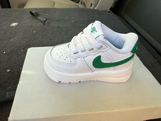Nike Air Force 1 Toddler Sneaker White Green