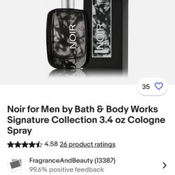 NOIR Signature Collection - Cologne Spray For Men 3.4 Oz. $60 Firm ( Pick Up Only)