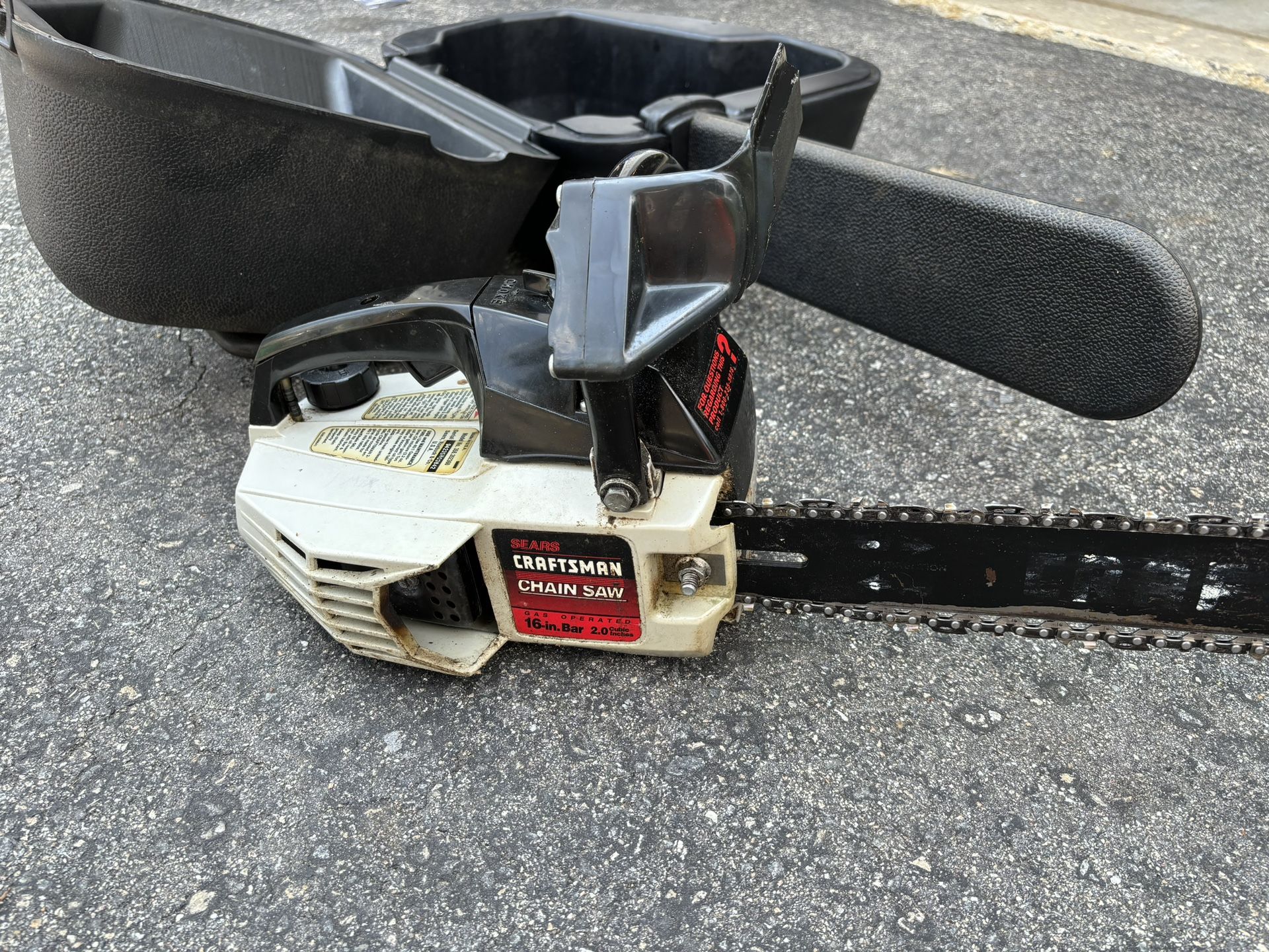 Craftsman Chain Saw With Solid Locking Holder Storage Carrying Case