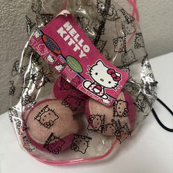 Hello Kitty 3 Tennis Balls In Carry Bag