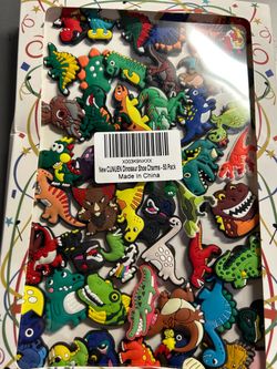 Dinosaur Croc Charms 50 Count