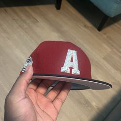 Houston Astros Rhinestone Fitted Hat Sz 7 $30