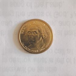 George Washington 1st President (1(contact info removed)) (D) Gold One Dollar Coin 2007