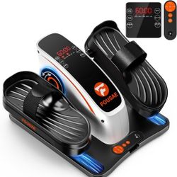 Under Desk Elliptical Exercise Machine, Ellipse Leg Exerciser As Seen On TV with 15 Adjustable Speeds, Fully Assembled Pedal Exerciser 