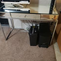 Glass Desk And Chair 