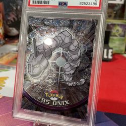 rarest cards in pokemon evolutions Pokmon Card TV Animation #OR4 The Crystal Onix Foil Chase Blue Logo L   AGS Collectibles