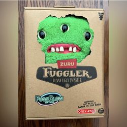 Fuggler Funny Ugly Monster FuggGlow Edition Green Reek-O Glow in Dark - NEW
