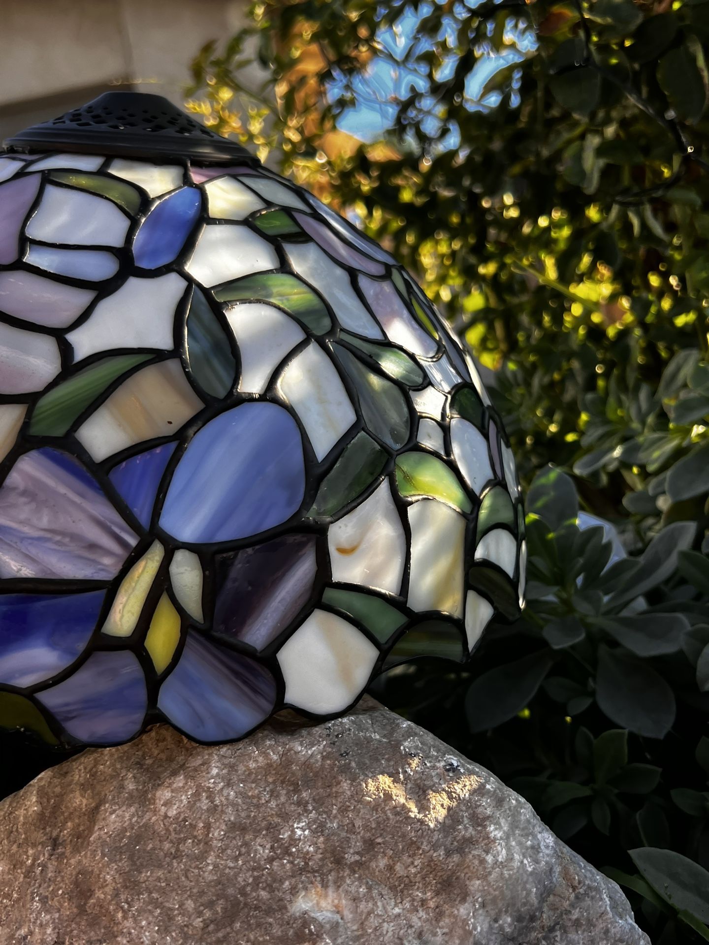 Vintage Tiffany Glass Lamp Shade - 12 inch