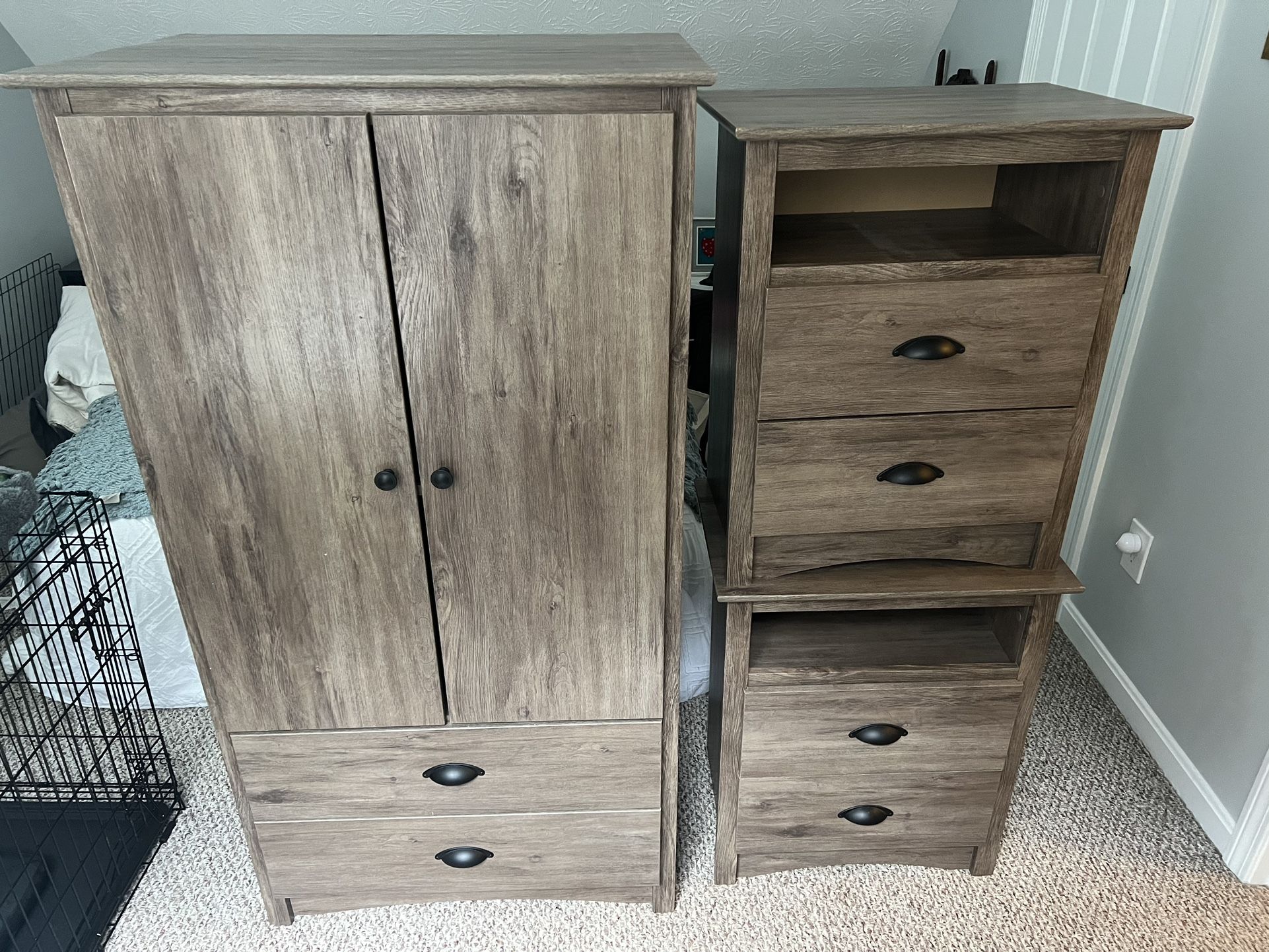 Armoire And Nightstand Set