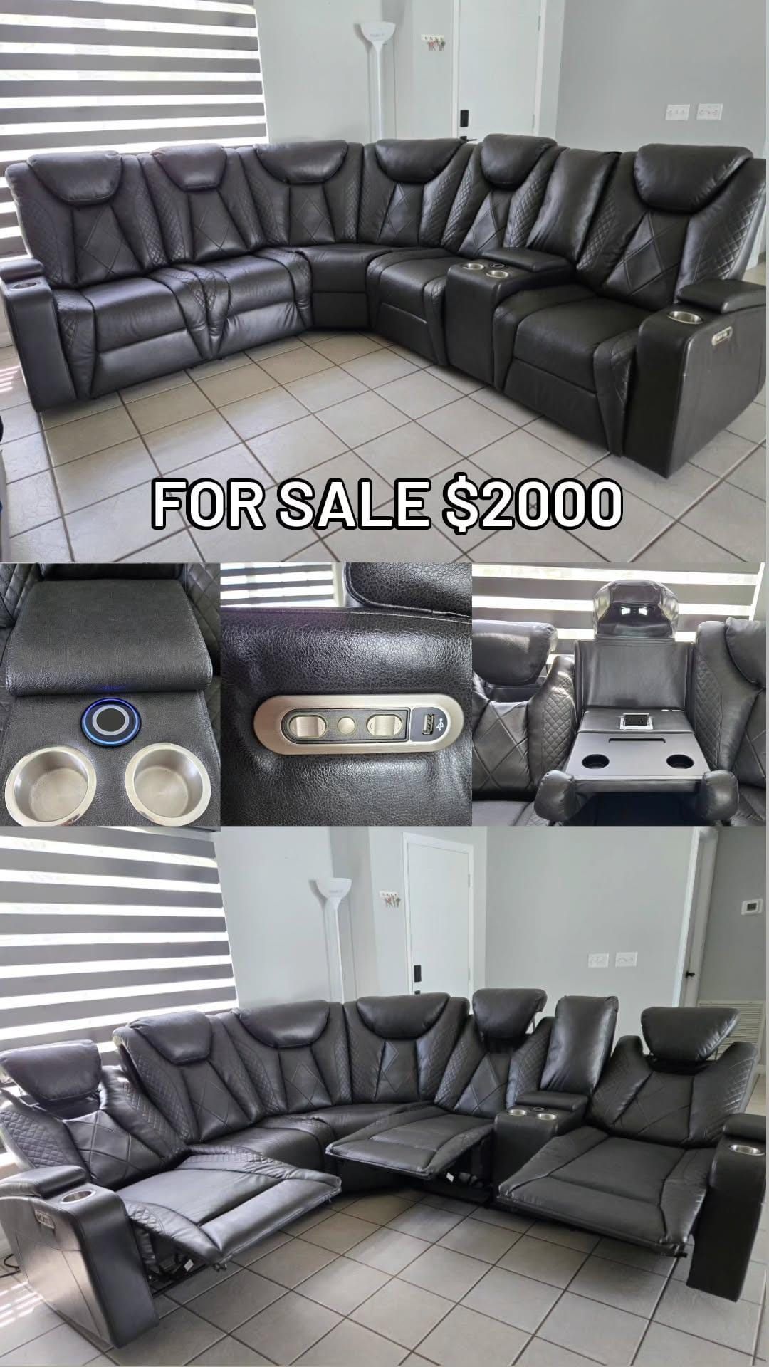 Luxury Leather Sectional Sofa