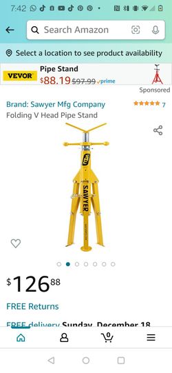 Folding V Head Pipe Stand

