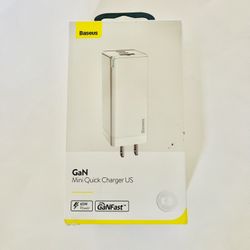 Baseus GaN 65W USB Type-C Wall Charger Fast Charging Adapter for iPhone And Galaxy 