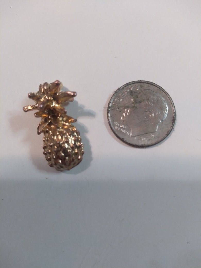 Gold Filled Pineapple Necklace Charm