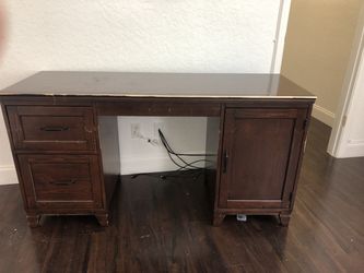 Wooden desk