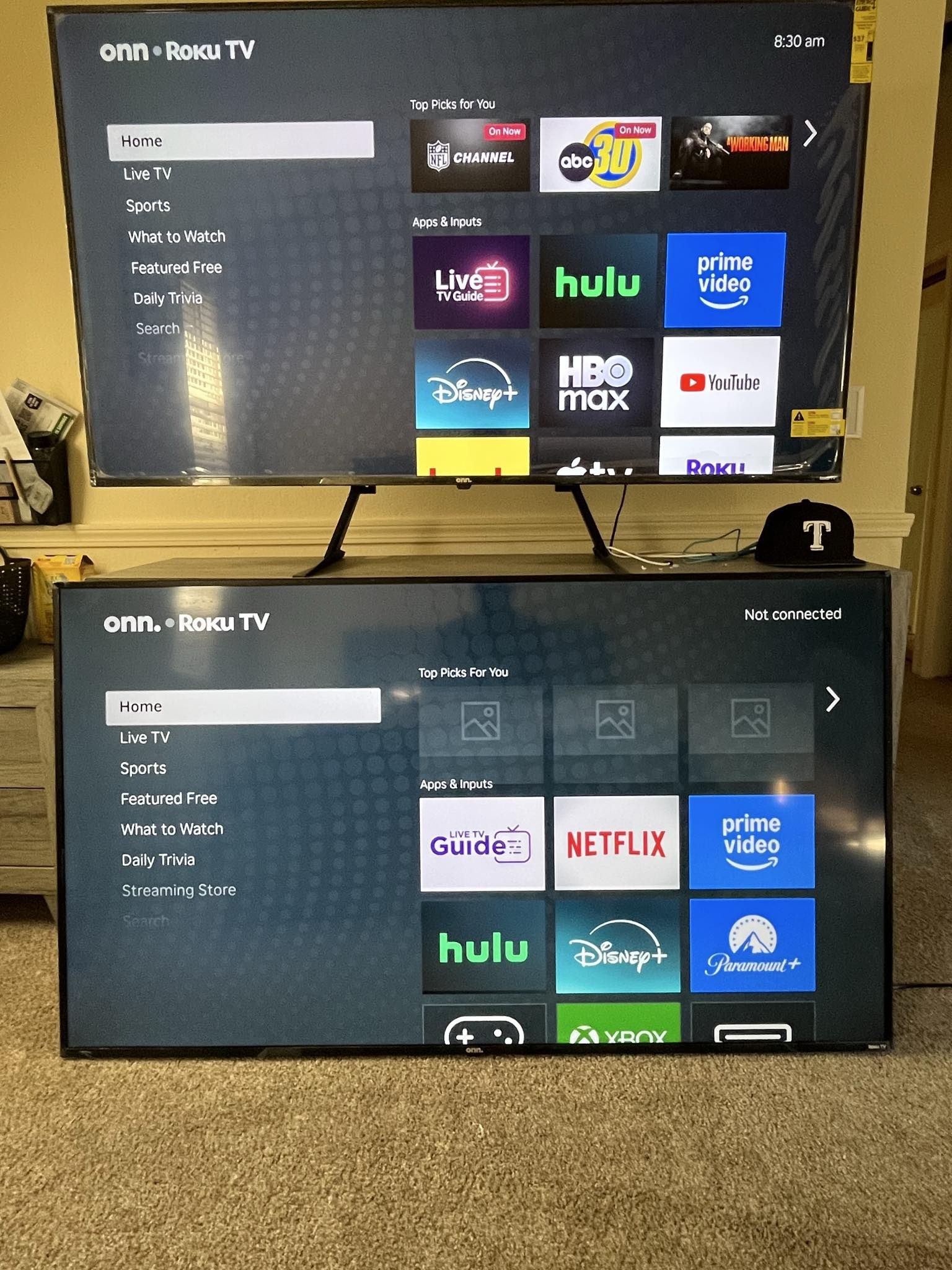 Two 65 Inch TVs 