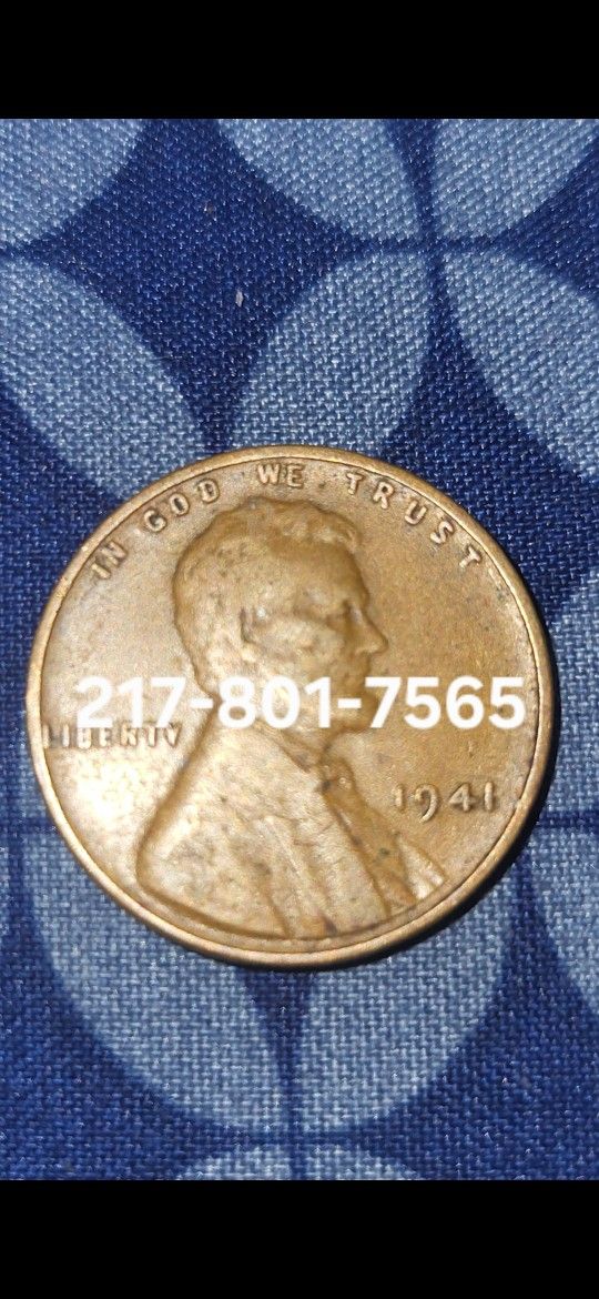 1941 Error Wheat Penny 