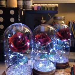 New Glass Enchanted Rose’s (different prices)