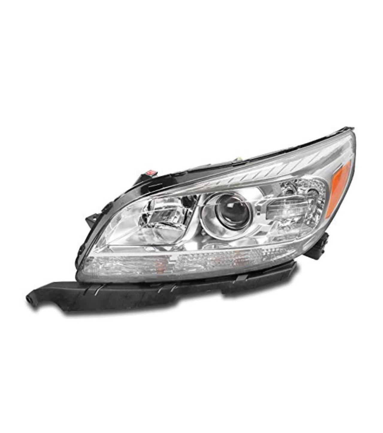 🥨Left and Right Pair Headlight for 2013-2015 Nissan Altima Only fit 4Door Clear Lens Chrome Housing with Amber Reflector Headlamp Replacement