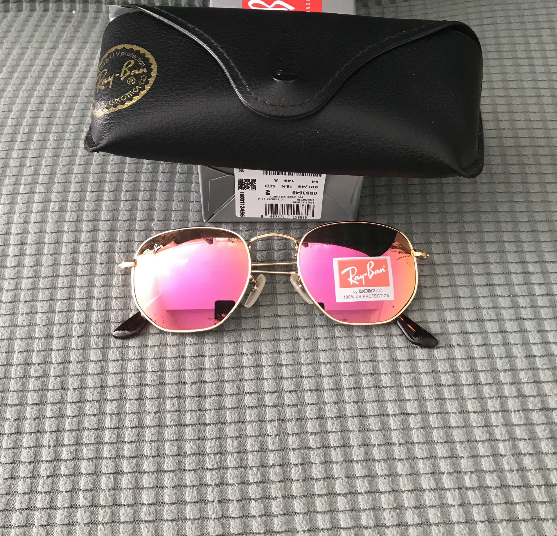 Pink Lenses Hexagon New Sunglasses 