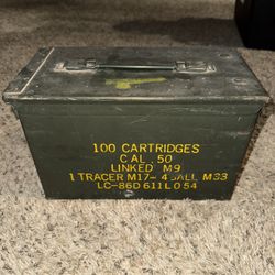 Army 50 Caliber Ammo Storage Box