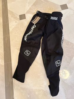 Fasthouse Grindhouse Motocross MX Race Pants Black White Size 38