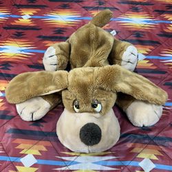 Vintage Russ Berrie SAMUEL Puppy Dog Laying Plush Stuffed Animal #641 20”