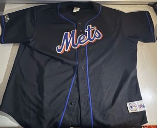 New York Mets Vintage Jersey Majestic Black Embroidered Men’s 2XL XXL 90s Blank
