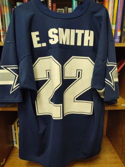 Vintage Rare Logo 7 Emmitt Smith Jersey XL Made in USA