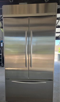 KitchenAid 42 stainless steel 3-door French door built-in refrigerator