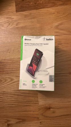 Belkin Wireless Charging Stand 10W + Speaker NEW