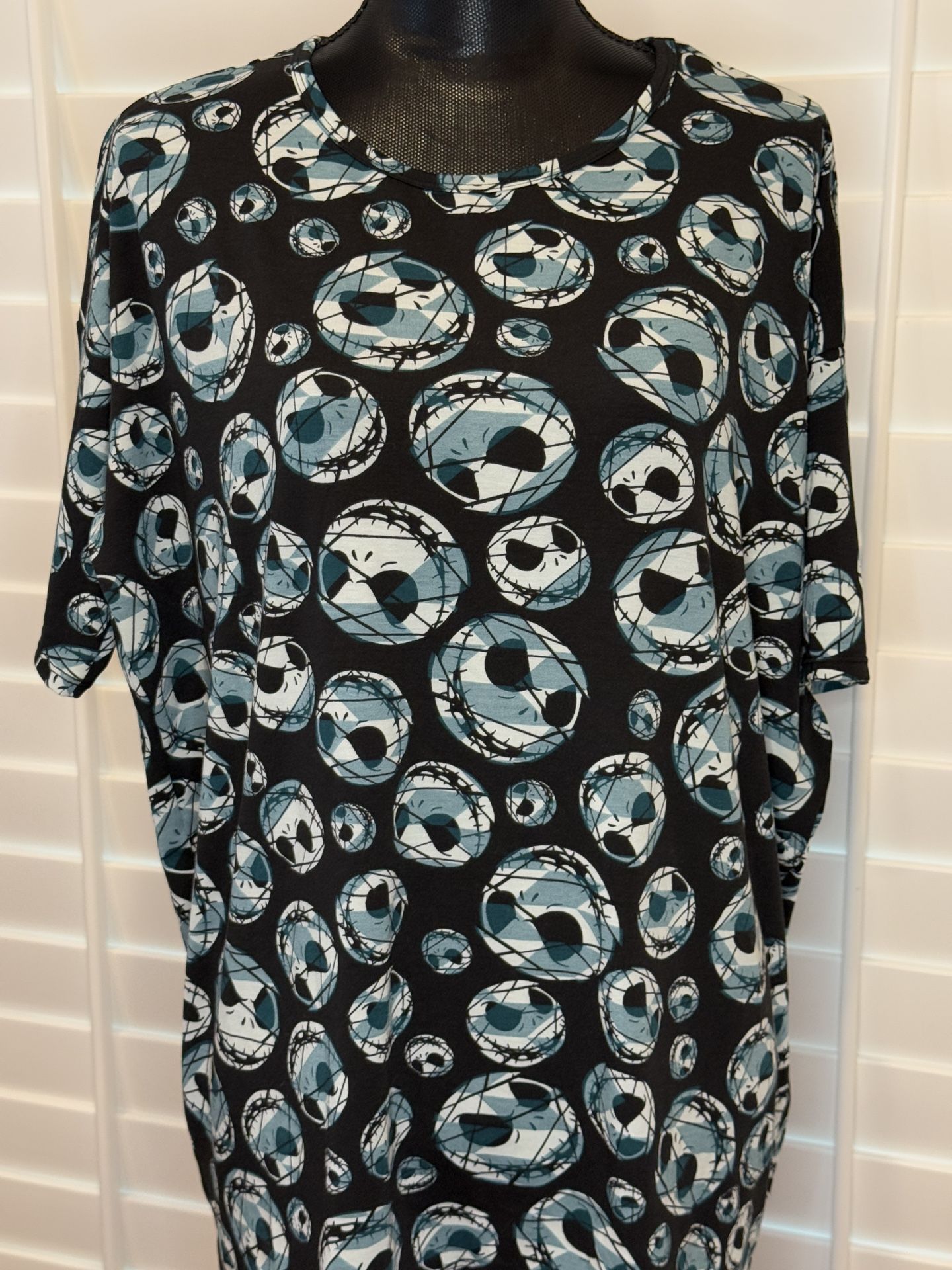 Lularoe Disney Jack Skellington Top Size Small