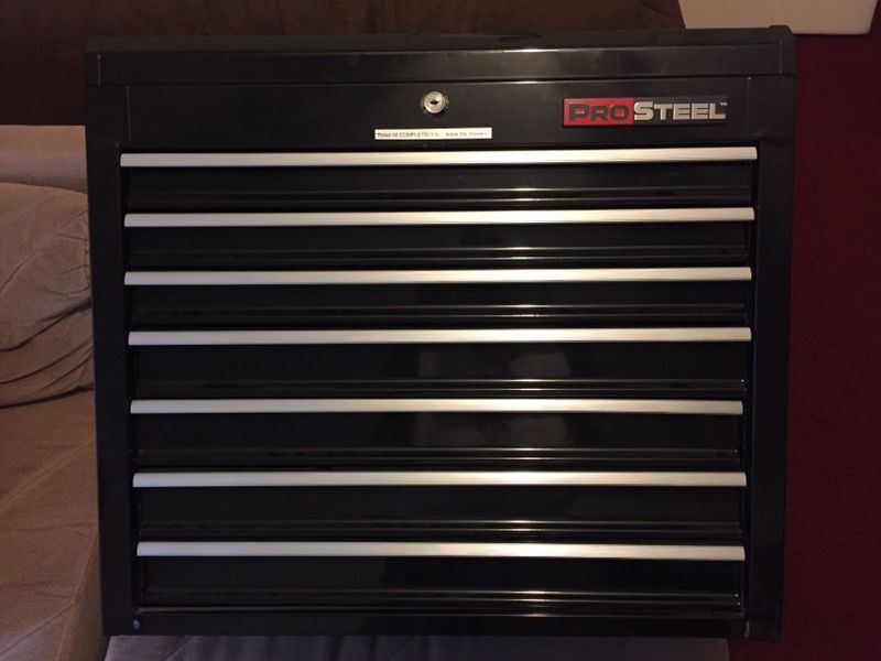 ProSteel 23-in x 26-in 7-Drawer Ball-Bearing Steel Tool Chest (Black)