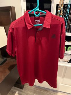 Reebok Men's Polo Shirt XL Red