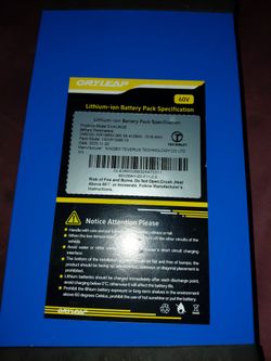 60v lithium-ion battery pack dual6026