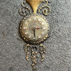 Vintage Decorative Wall Clock Copper ,antiques /Collectible, $110  Or Best Offer