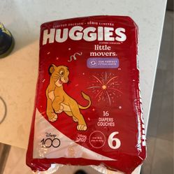 Huggies Little Movers Size 6 Diapers 