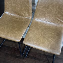 Faux Leather Chairs